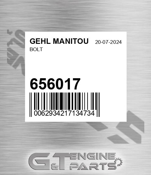 656017 Bolt