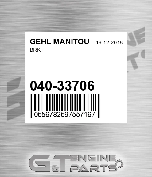 040-33706 Brkt for GEHL MANITOU