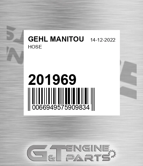 201969 Hose for GEHL MANITOU
