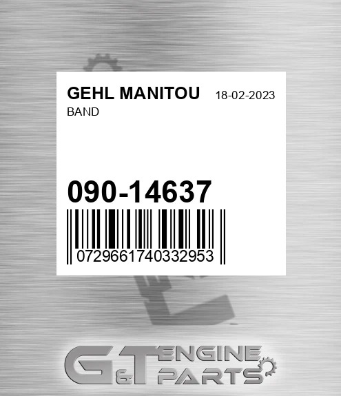 090-14637 Band for GEHL MANITOU