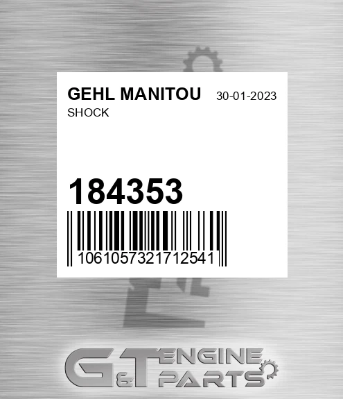 184353 Shock for GEHL MANITOU