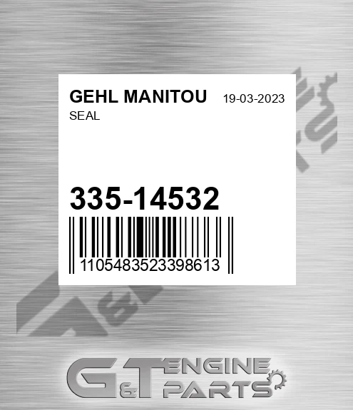 335-14532 Seal for GEHL MANITOU
