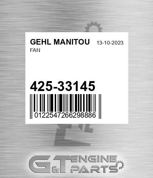425-33145 Fan for GEHL MANITOU