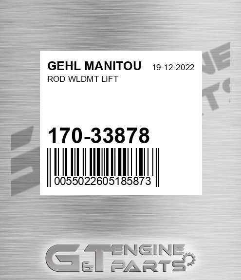 170-33878 Rod Wldmt Lift for GEHL MANITOU