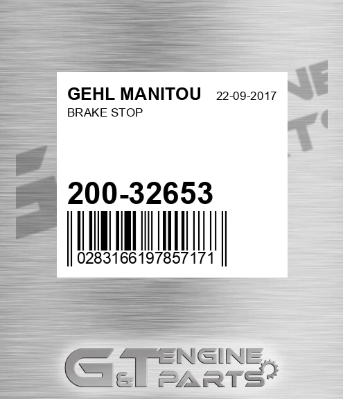 200-32653 Brake Stop for GEHL MANITOU