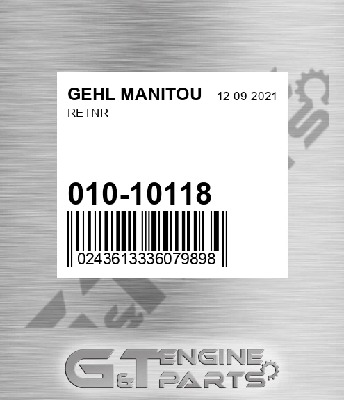 010-10118 Retnr for GEHL MANITOU