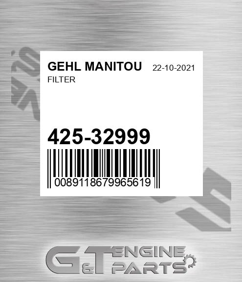 425-32999 Filter for GEHL MANITOU