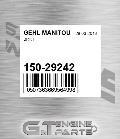 150-29242 Brkt for GEHL MANITOU