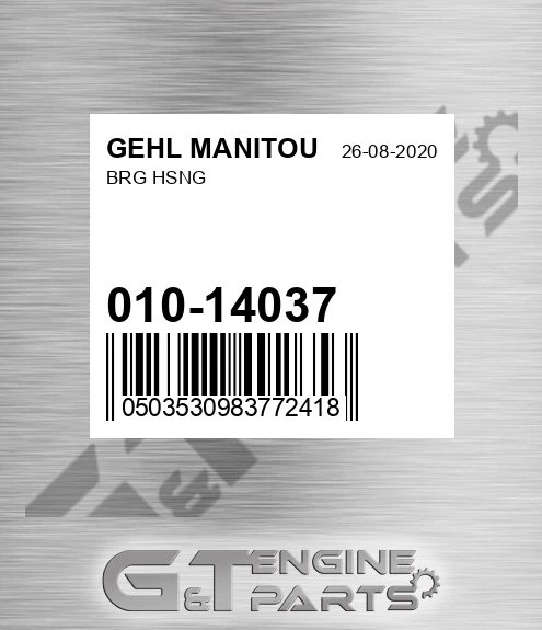 010-14037 Brg Hsng for GEHL MANITOU