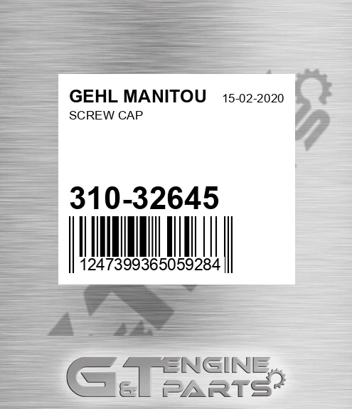 310-32645 Screw Cap for GEHL MANITOU