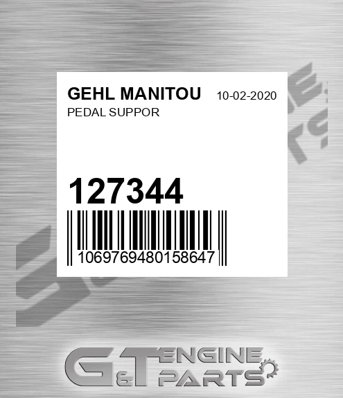 127344 Pedal Suppor for GEHL MANITOU