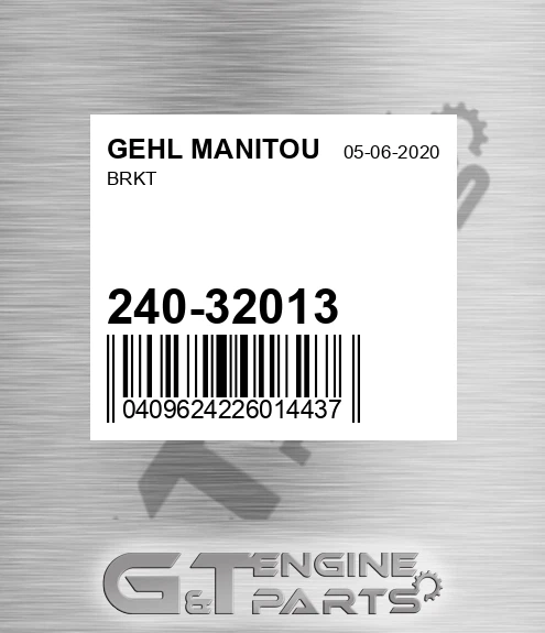 240-32013 Brkt for GEHL MANITOU