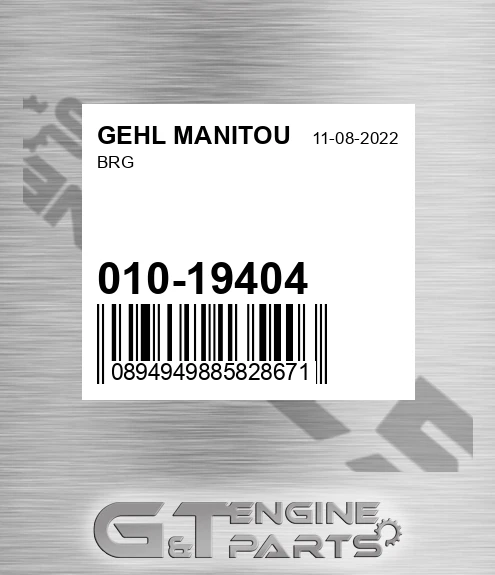 010-19404 Brg for GEHL MANITOU