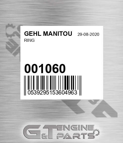 001060 Ring for GEHL MANITOU