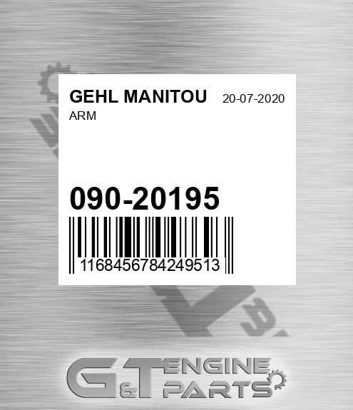 090-20195 Arm for GEHL MANITOU