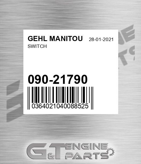 090-21790 Switch for GEHL MANITOU