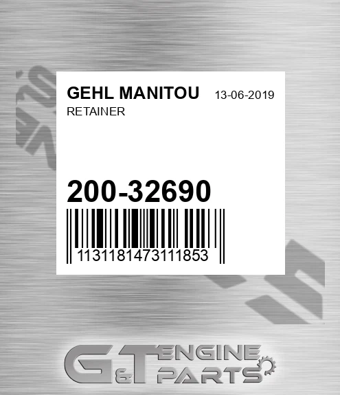 200-32690 Retainer for GEHL MANITOU