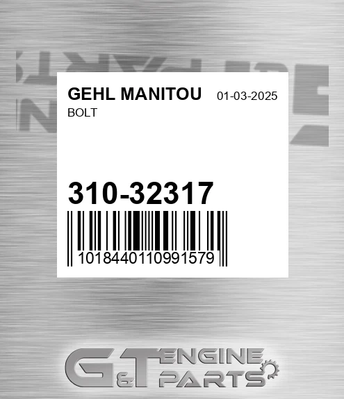 310-32317 Bolt for GEHL MANITOU