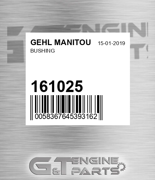 161025 Bushing for GEHL MANITOU