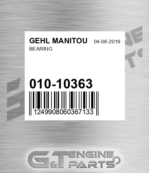 010-10363 Bearing for GEHL MANITOU