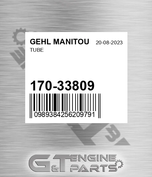 170-33809 Tube for GEHL MANITOU
