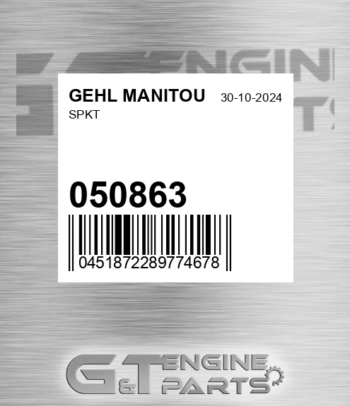 050863 Spkt for GEHL MANITOU