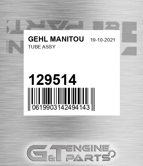 129514 Tube Assy for GEHL MANITOU