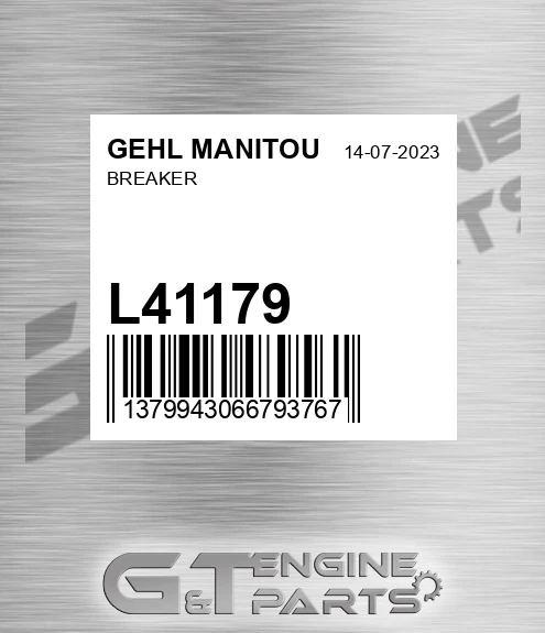 L41179 Breaker for GEHL MANITOU