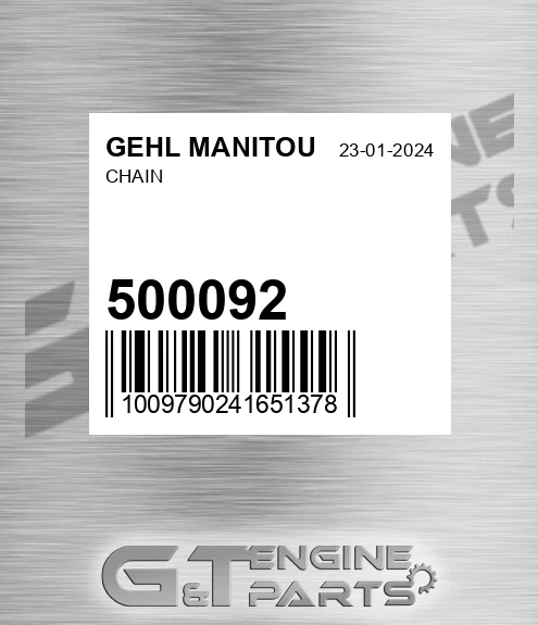 500092 Chain for GEHL MANITOU