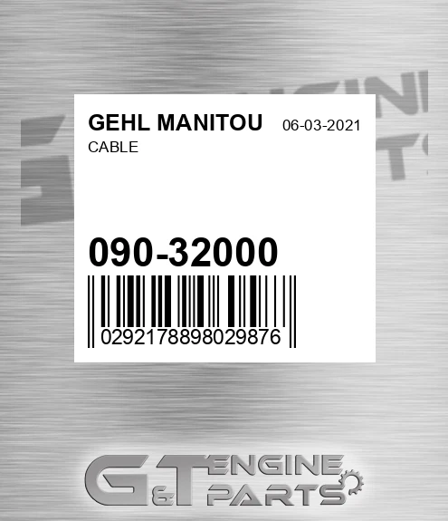 090-32000 Cable for GEHL MANITOU