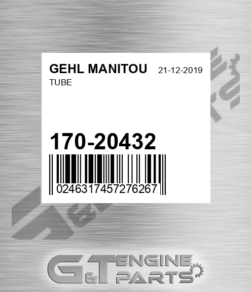 170-20432 Tube for GEHL MANITOU