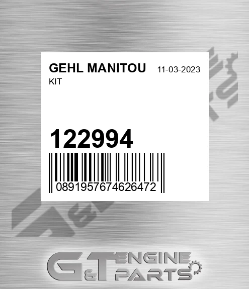 122994 Kit for GEHL MANITOU