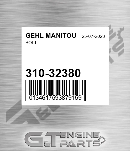 310-32380 Bolt for GEHL MANITOU