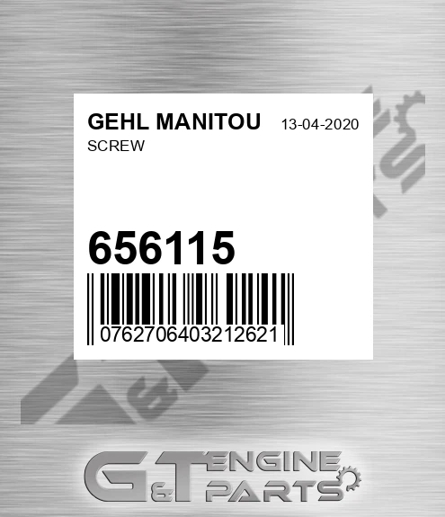 656115 Screw for GEHL MANITOU
