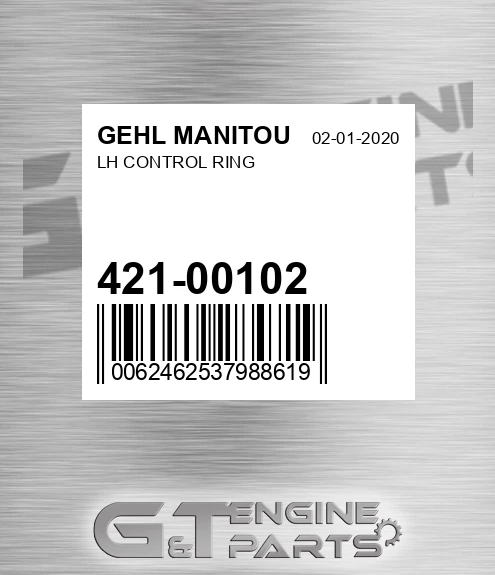 421-00102 Lh Control Ring for GEHL MANITOU