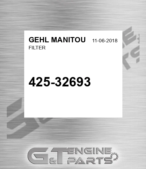 425-32693 Filter for GEHL MANITOU