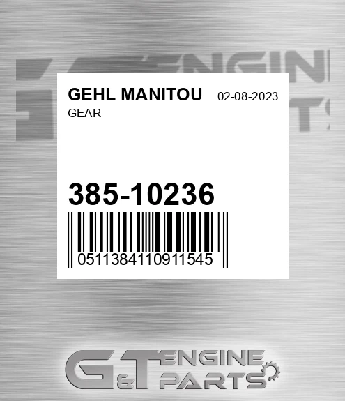 385-10236 Gear for GEHL MANITOU