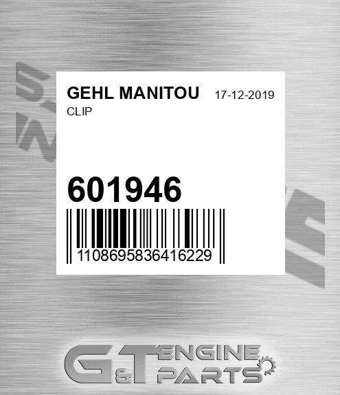 601946 Clip for GEHL MANITOU