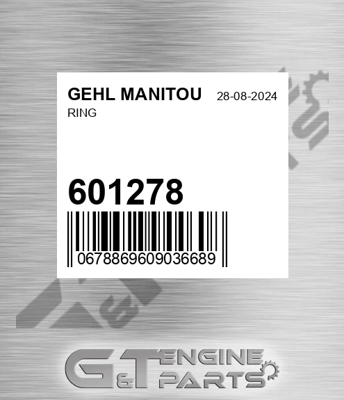 601278 Ring for GEHL MANITOU