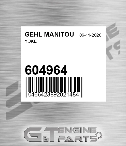 604964 Yoke for GEHL MANITOU