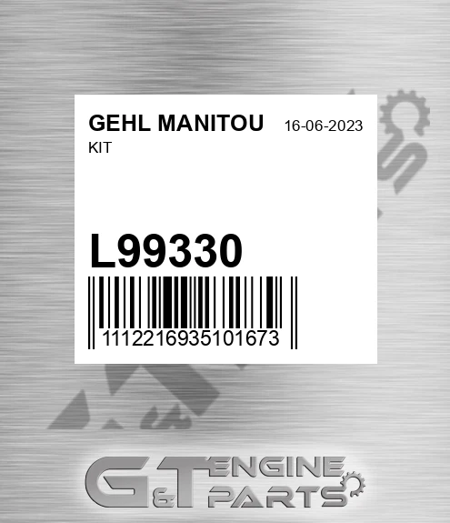 L99330 Kit for GEHL MANITOU