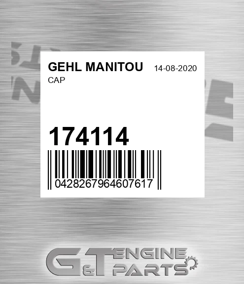 174114 Cap for GEHL MANITOU