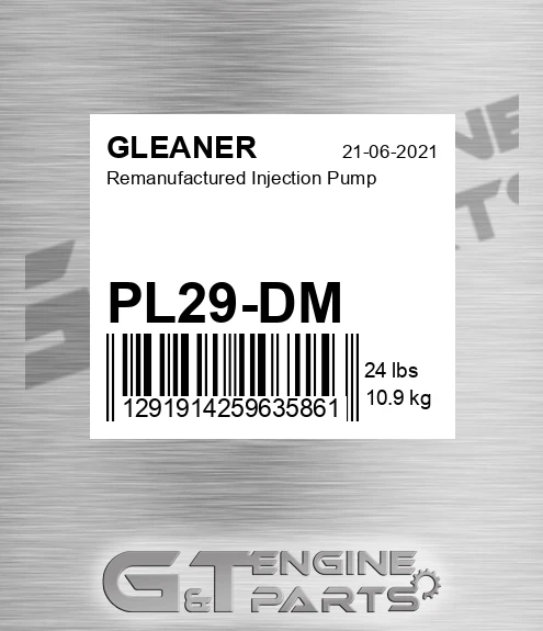 PL29-DM Remanufactured Injection Pump