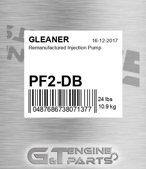 PF2-DB Remanufactured Injection Pump