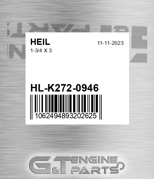 HL-K272-0946 1-3/4 X 3