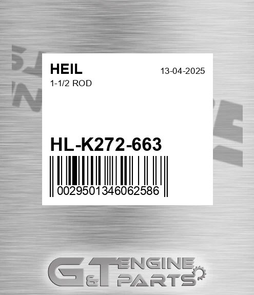 HL-K272-663 1-1/2 Rod