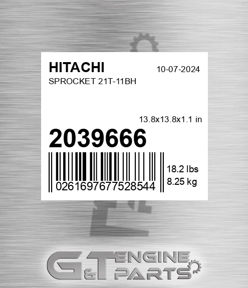 2039666 Sprocket 21t-11bh