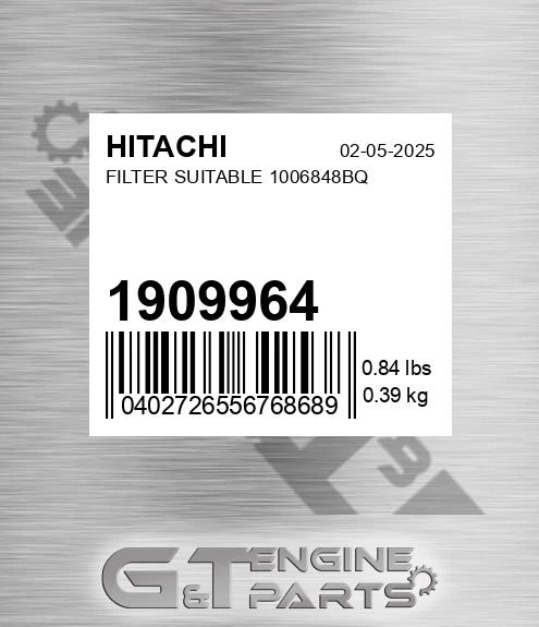 1909964 Filter Suitable 1006848bq