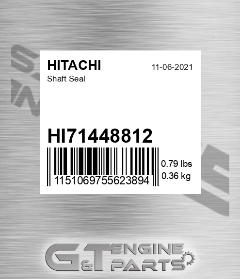 HI71448812 Shaft Seal for HITACHI