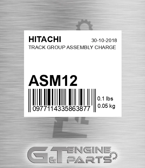 ASM12 HITACHI Track Group Assembly Charge